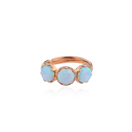 Rose Gold Firoza Stone Ring