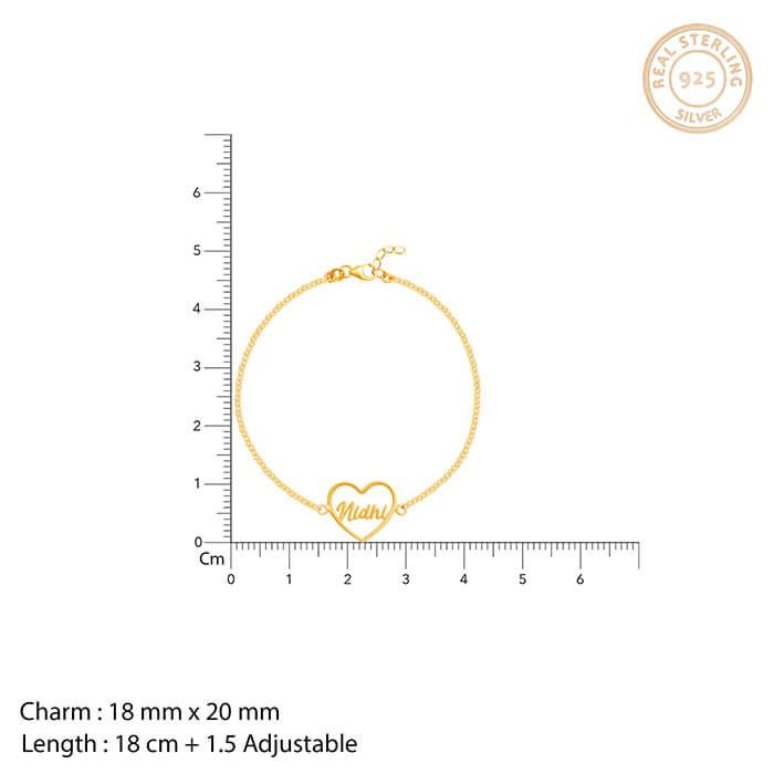 PERSONALISED NAME CHARM BRACELET