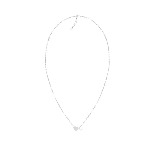 “Elegant Sterling 925 Silver Heart Pendant Necklace