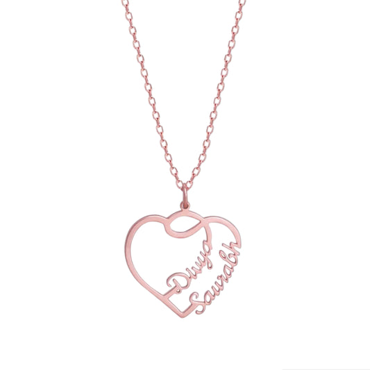 Lovestruck Couple Pendant With Link Chain