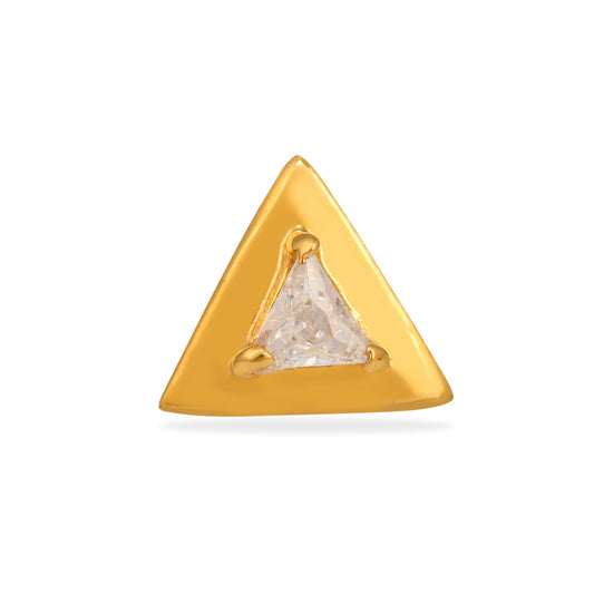 TRIANGLE GOLD STUD