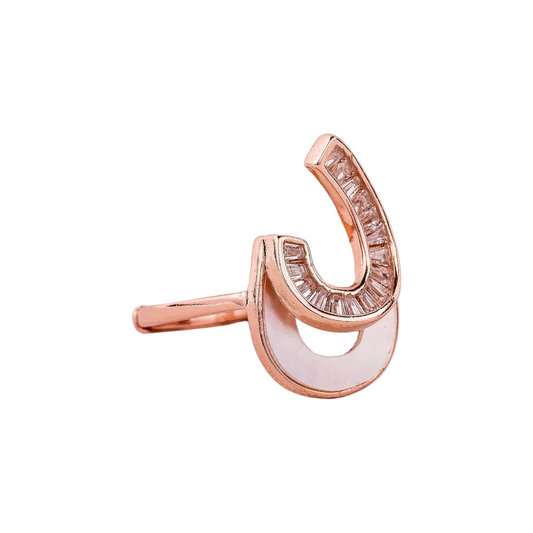 Rose Gold Monalisa Stone Ring