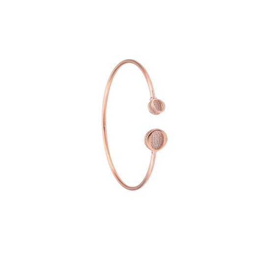 ROSE GOLD PIPE CUFF BANGLE FOR HER