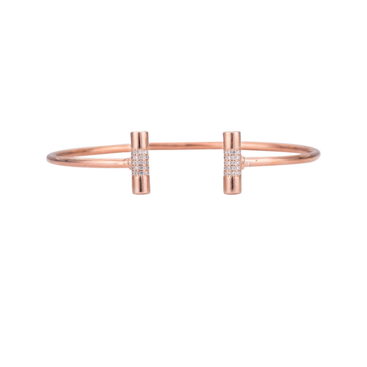 ROSE GOLD PIPE BANGLE FOR HER