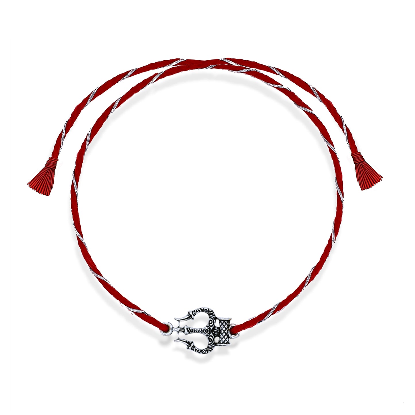 925 Silver trishul rakhi