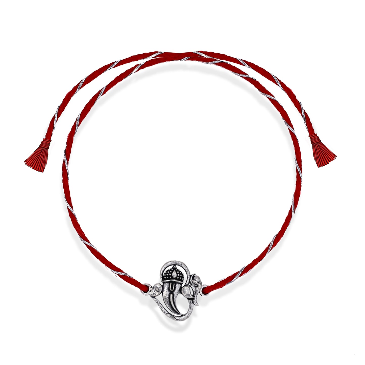 925 Silver om ganesha rakhi