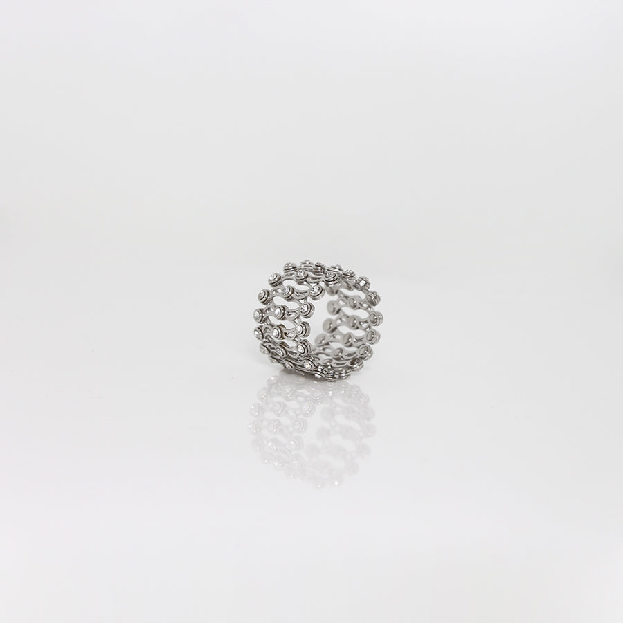 Silver Supple Ring Cum Kada