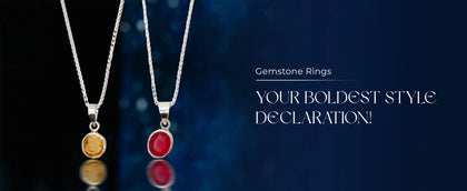 GEM STONE RING & PENDANT CHAIN