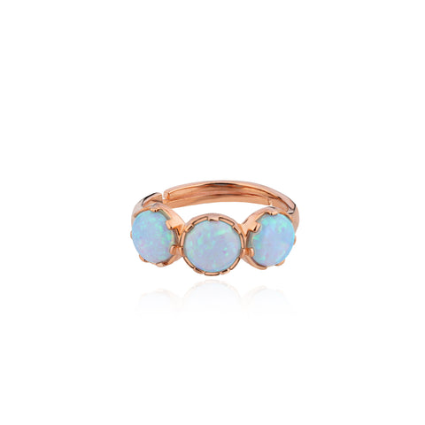 Rose Gold Firoza Stone Ring