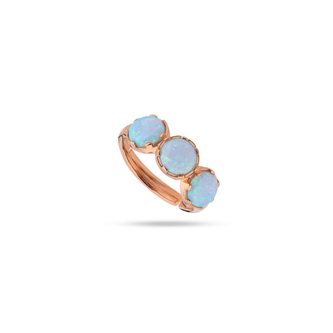 Rose Gold Firoza Stone Ring