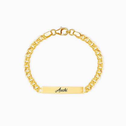 KIDS NAME ENGRAVED BRACELET