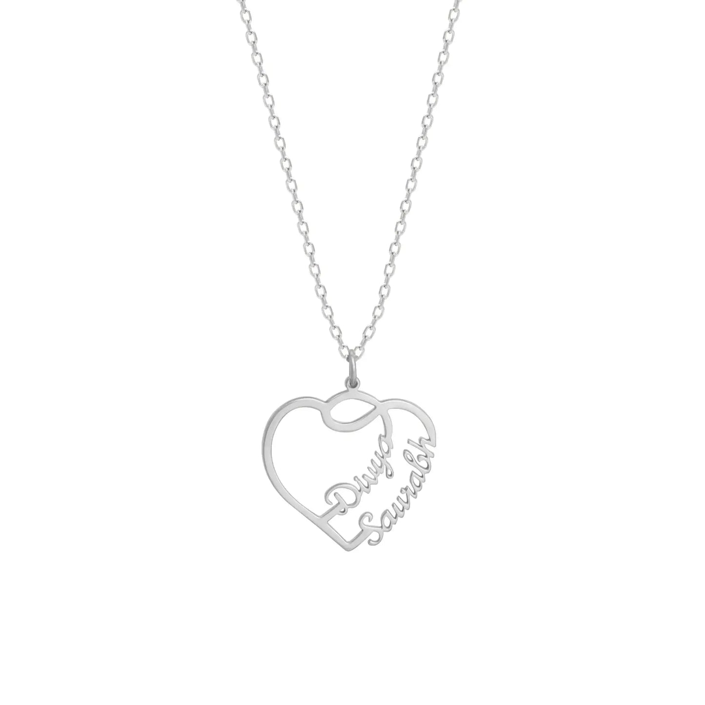 Lovestruck Couple Pendant With Link Chain
