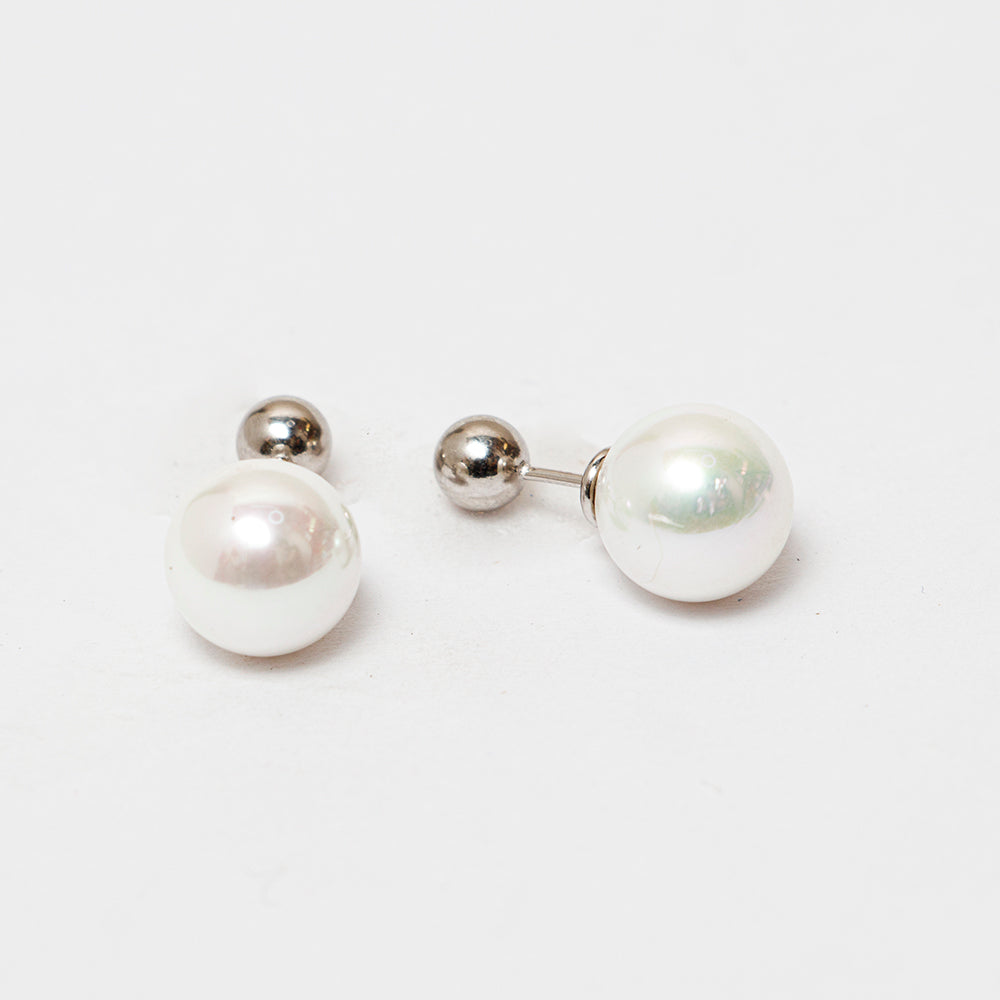SILVER 4IN1 EARRINGS FOR HER