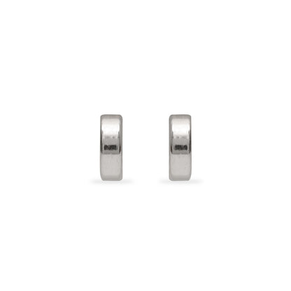 925 SILVER PLAIN FLAT HOOPS
