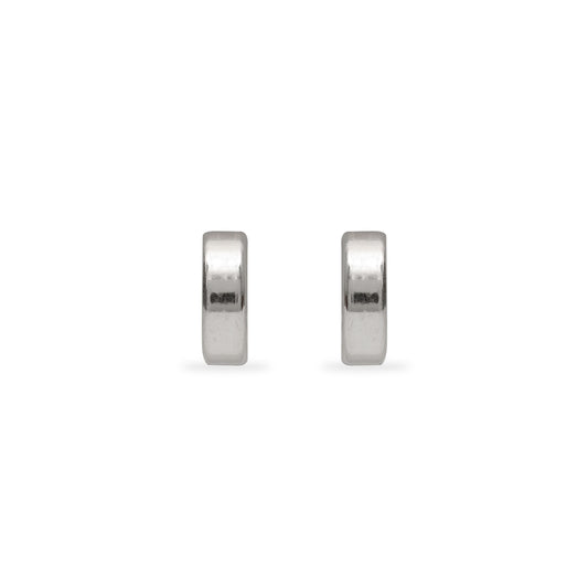 925 SILVER PLAIN FLAT HOOPS