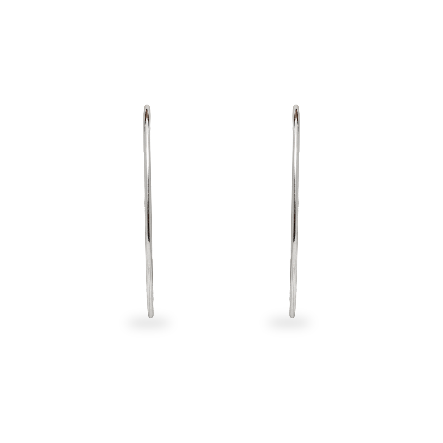 925 SILVER PLAIN BIG HOOPS