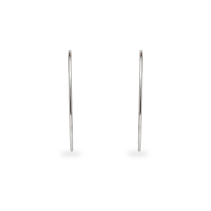 925 SILVER PLAIN BIG HOOPS