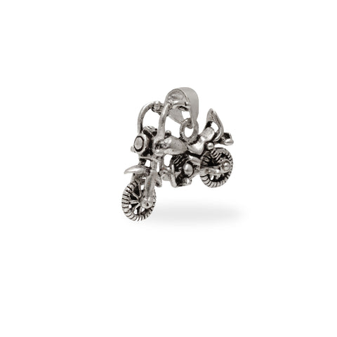 925 SILVER OXIDIZED VINTAGE BIKE PENDANT FOR HIM