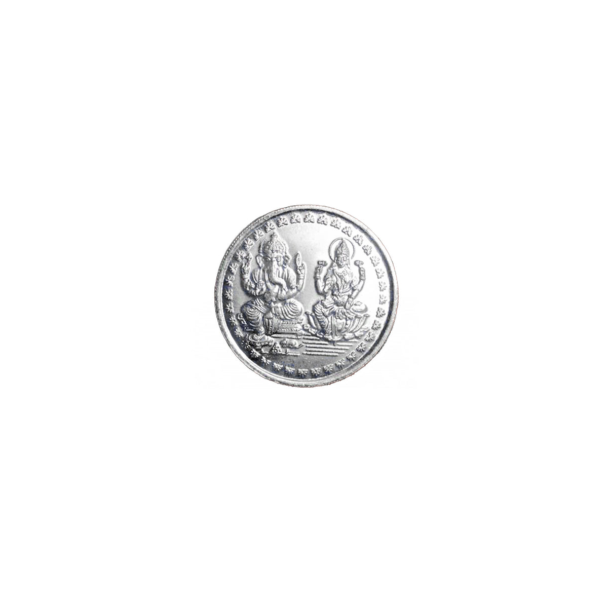 999 FINE SILVER GANESHA LAKSHMI 5GM COIN