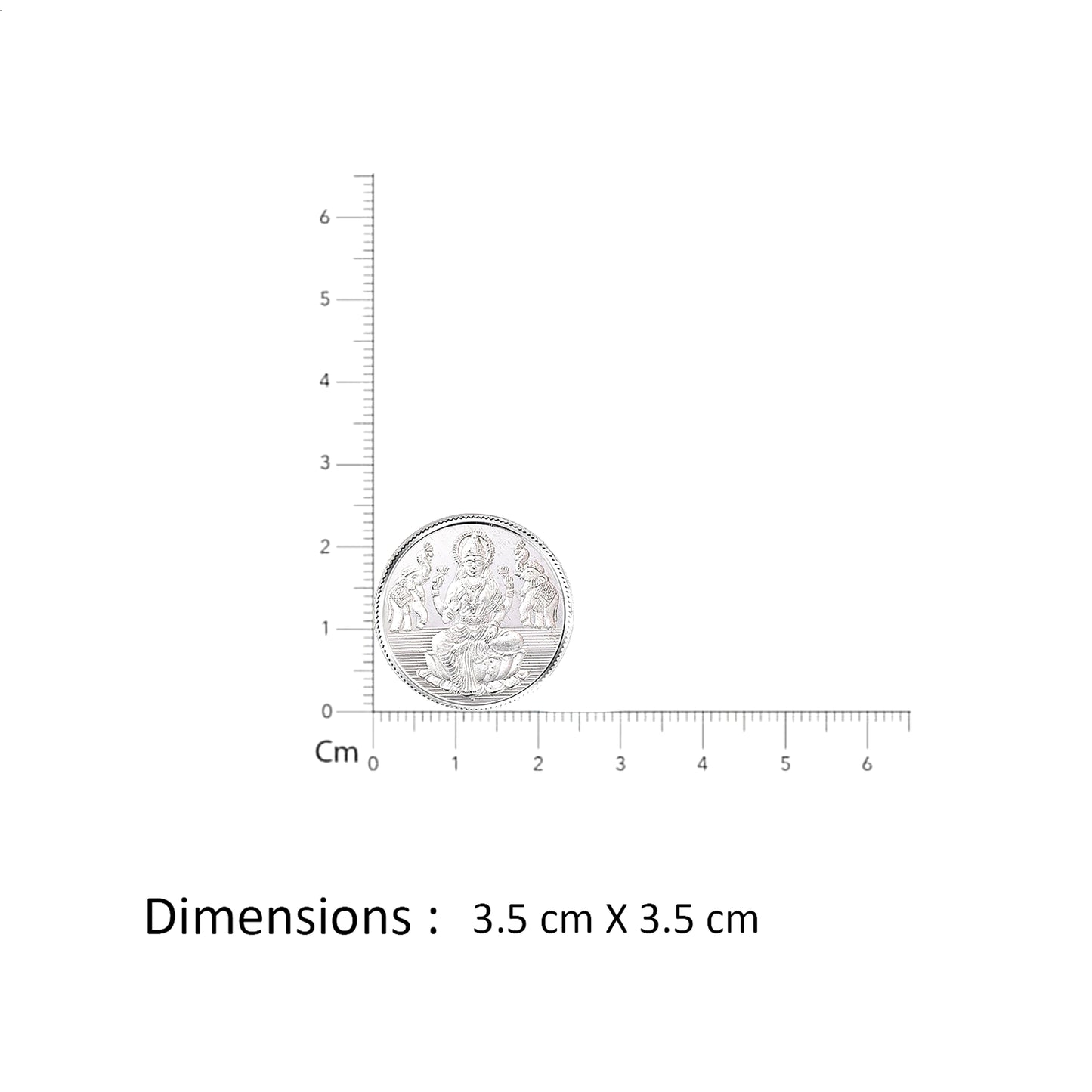 999 FINE SILVER  LAKSHMI 10GM COIN