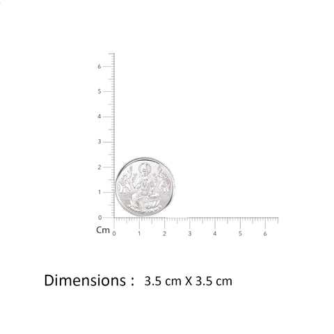 999 FINE SILVER  LAKSHMI 10GM COIN