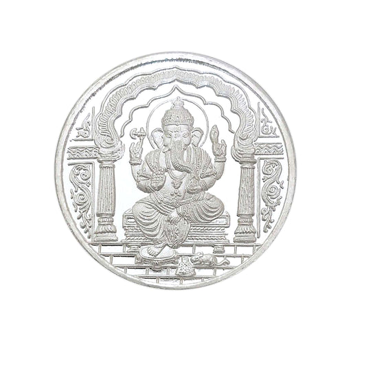 999 FINE SILVER GANESHA 10GM COIN