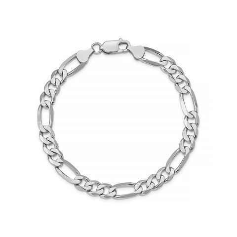 925 Sterling Silver Figaro Bracelet for him