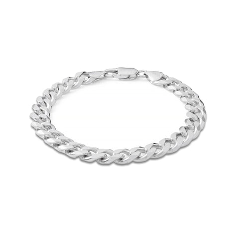 925 Sterling Silver Curb Chain Bracelet for him