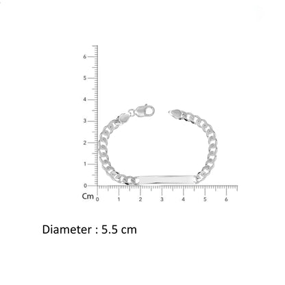 925 Silver Curb Bracelet”