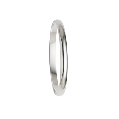 925 SILVER SOLID HALF ROUND KADA/BANGLE FOR HIM