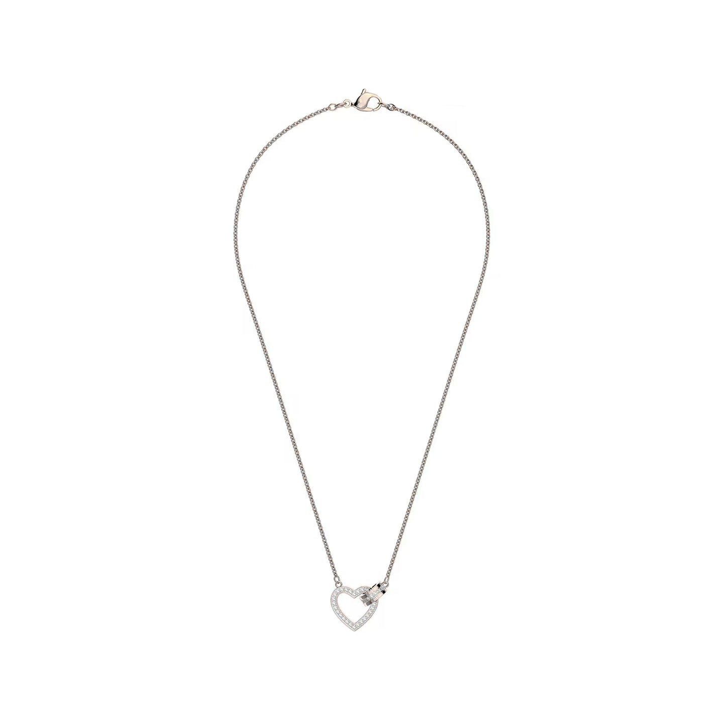 Glamorous 925 Silver Heart Pendant Chain”