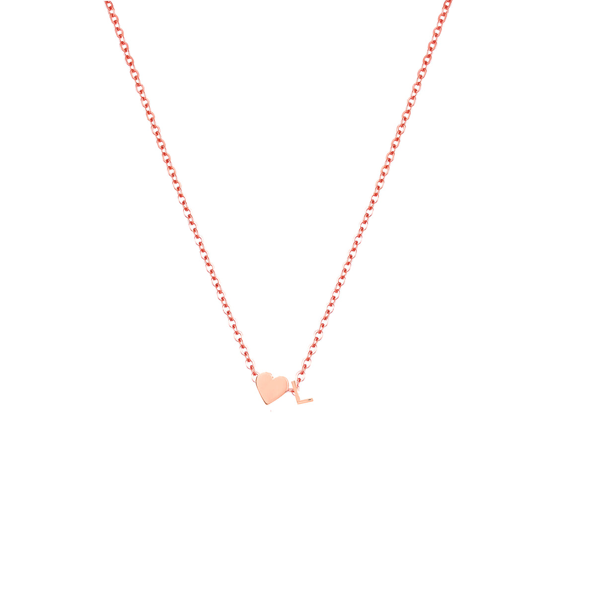 Elegant Rose Gold 925 Silver Chain with Heart Pendant”