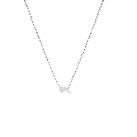 “Elegant Sterling 925 Silver Heart Pendant Necklace