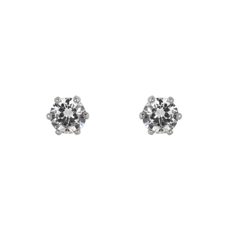 Regal Radiance: 925 Silver Queen Design Stud Earrings