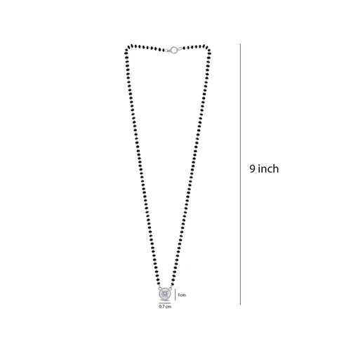 925 Silver solitaire Drizzle Drop Mangalsutra