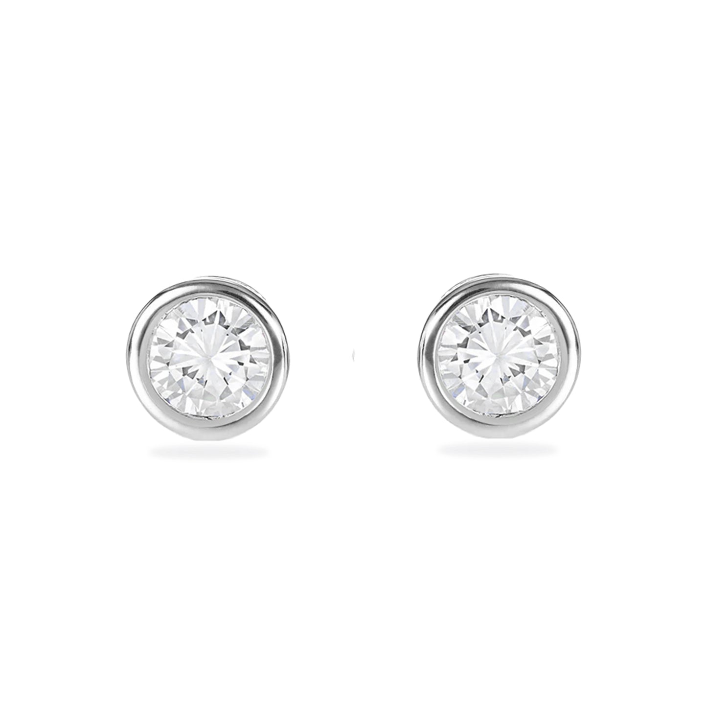 925 Sterling Silver Unisex Zirconia Stone South Screw Stud