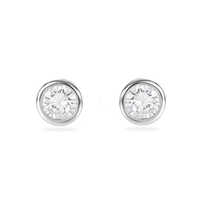 925 Sterling Silver Unisex Zirconia Stone South Screw Stud