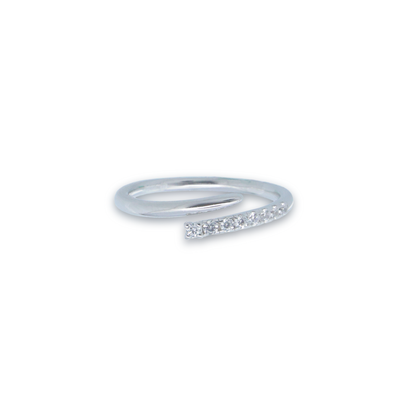 Celestial Curve Silver Adjustable Ring