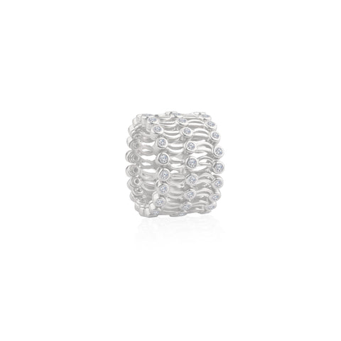 925 SILVER RING SUPPLE BRACELET FOR HER