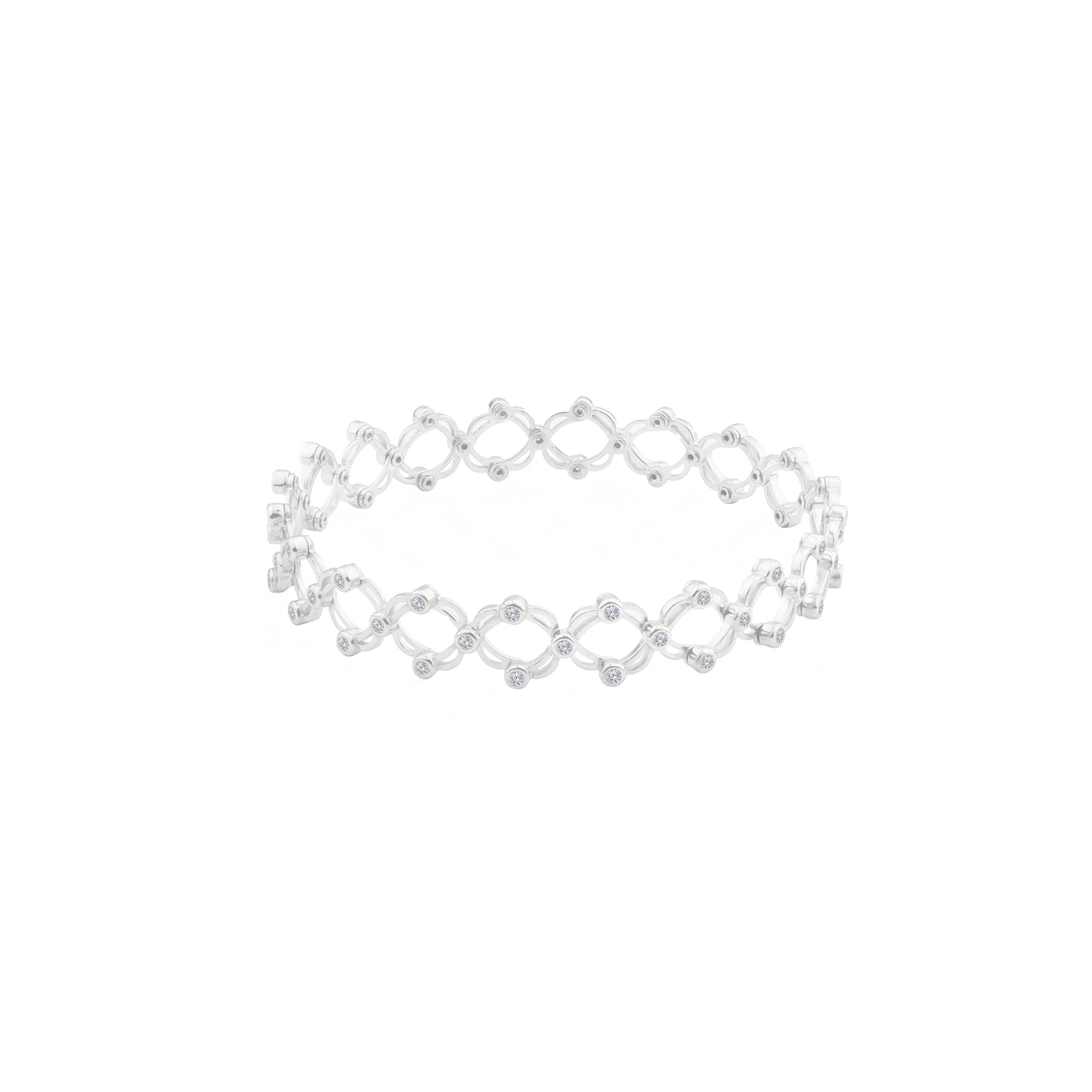 925 SILVER RING SUPPLE BRACELET FOR HER