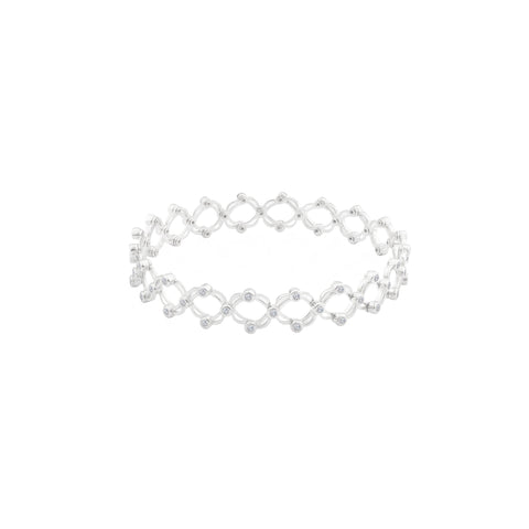 925 SILVER RING SUPPLE BRACELET FOR HER