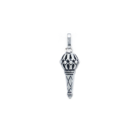 925 Silver God Hanuman Gada Pendant for Men & Women Pure Silver Lord Bajrang Bali Gada Locket for Good Health & Wealth