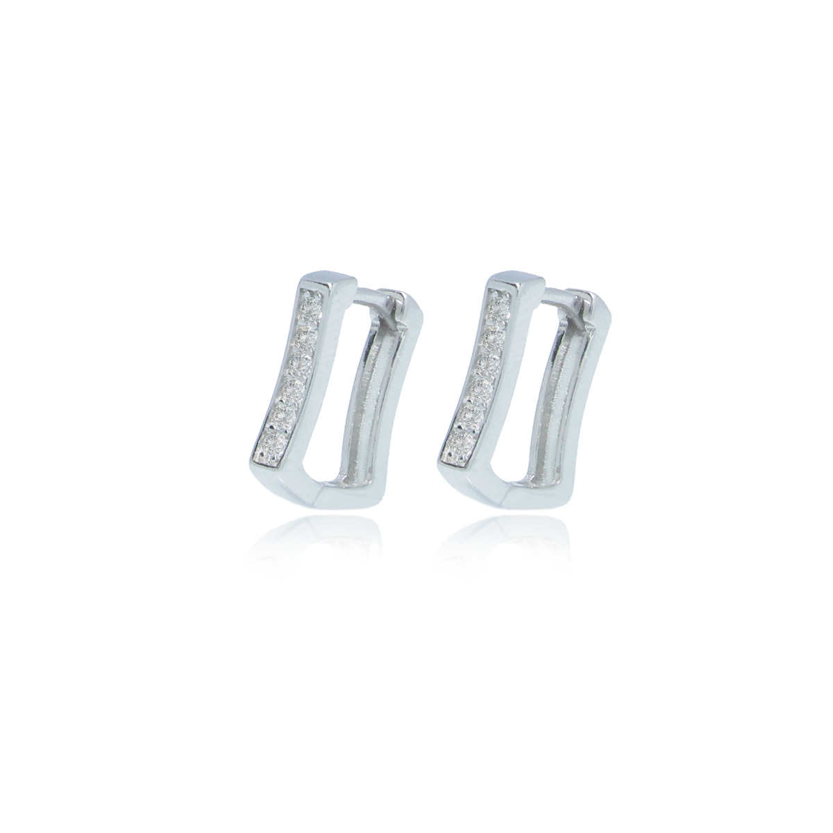 925 Sterling Silver unisex Cubic Zirconia Circularn rodium  Plating Earrings | | Gift for Women and Girls & boys | With Certificate of Authenticity and 925 Hallmark