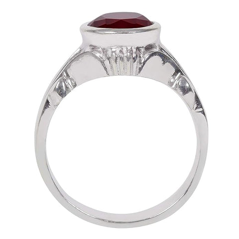 SEMI PRECIOUS RUBY STONE RING FOR HIM