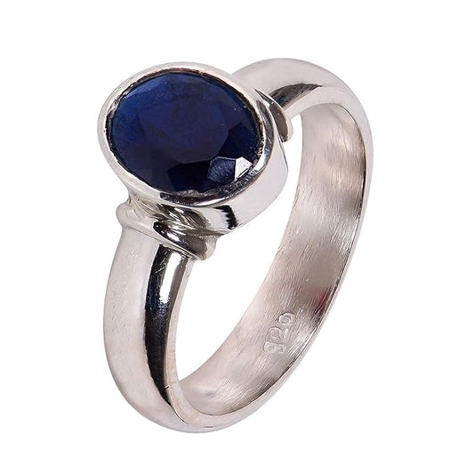 SEMI PRECIOUS BLUE SAPPHIRE STONE RING