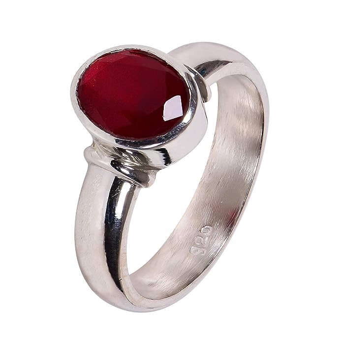 SEMI PRECIOUS RUBY STONE RING