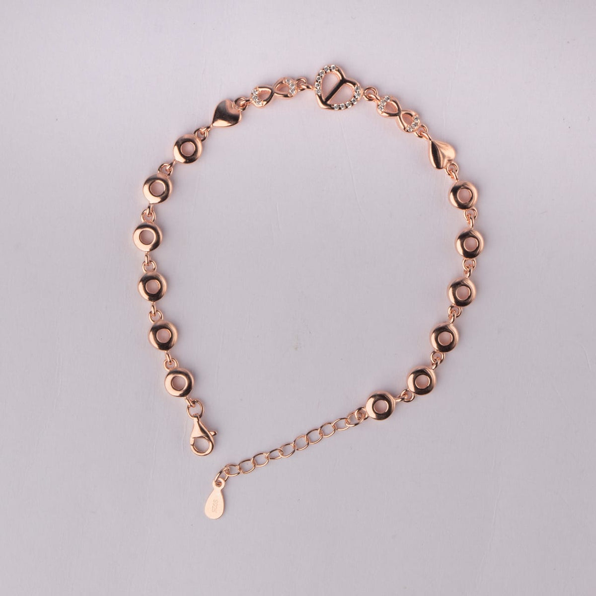 Rose gold love bracelet