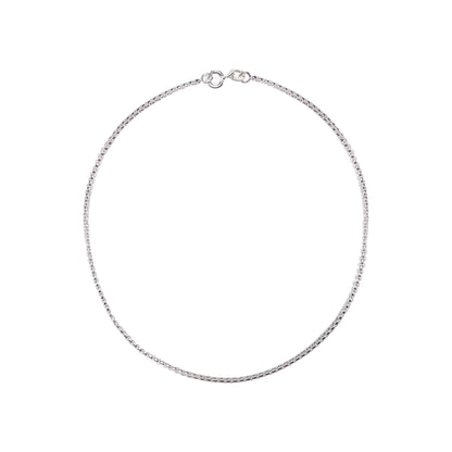 925 SILVER BOX LINK  DESIGN ANKLETS FOR HER