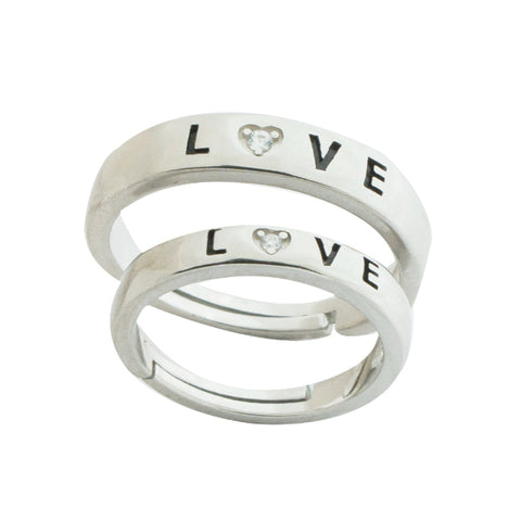 LOVE COUPLE ADJUSTABLE RING