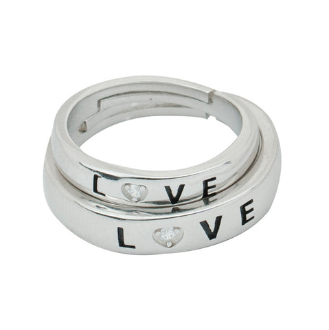 LOVE COUPLE ADJUSTABLE RING